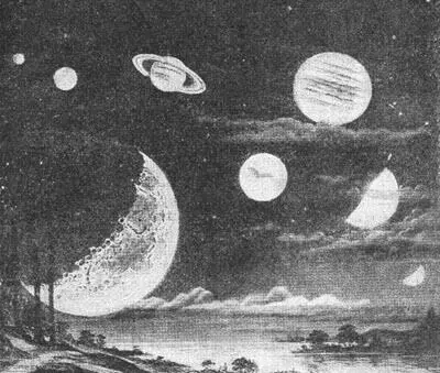 Луна и планеты нашей солнечной системы изображенные для наглядности в - фото 13