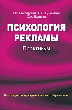 Виктория Кузьменко Психология рекламы. Практикум обложка книги