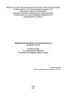 Р. Нигматуллина Внешнеэкономическая деятельность в сфере услуг обложка книги