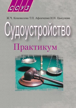 Татьяна Афонченко Судоустройство. Практикум обложка книги