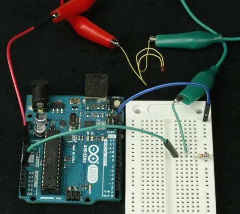 Рис 591 Собранный макет схемы с терморезистором и платой Arduino Вынуть - фото 531