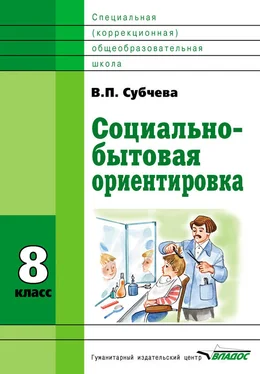 Вера Субчева Социально-бытовая ориентировка. 8 класс обложка книги