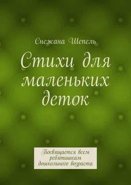 Снежана Шепель Стихи для маленьких деток. Посвящается всем ребятишкам дошкольного возраста обложка книги