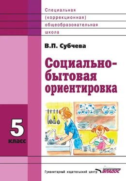 Вера Субчева Социально-бытовая ориентировка. 5 класс обложка книги