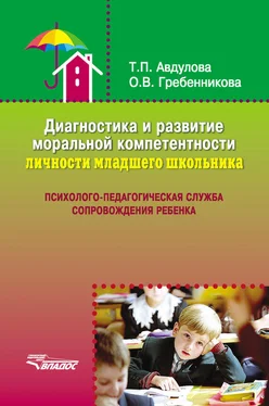 Ольга Гребенникова Диагностика и развитие моральной компетентности личности младшего школьника обложка книги