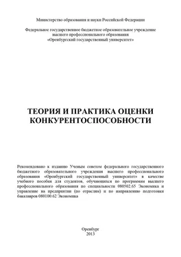 Коллектив авторов Теория и практика оценки конкурентоспособности обложка книги