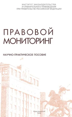 Коллектив авторов Правовой мониторинг. Научно-практическое пособие обложка книги