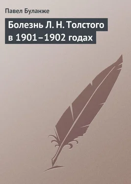 Павел Буланже Болезнь Л. Н. Толстого в 1901–1902 годах обложка книги