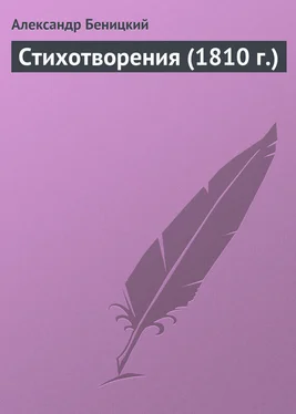 Александр Беницкий Стихотворения (1810 г.) обложка книги