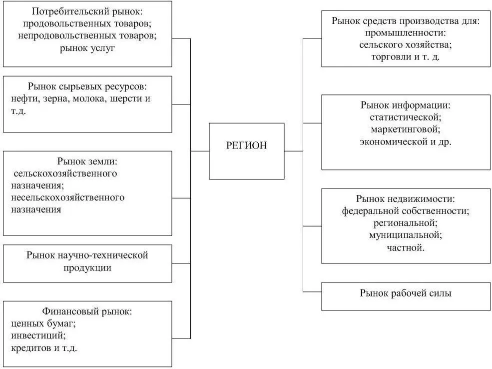Рисунок 8 Виды региональных рынков Данные рынки участвуют в кругообороте - фото 12