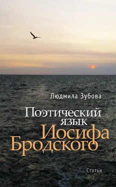 Людмила Зубова Поэтический язык Иосифа Бродского обложка книги