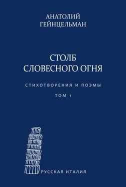 Анатолий Гейнцельман Столб словесного огня. Стихотворения и поэмы. Сборники стихотворений. Том 1 обложка книги