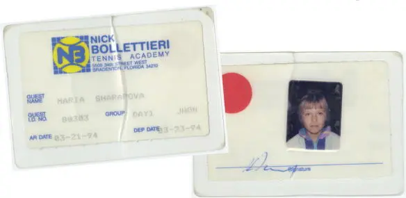 My first ID at the Bollettieri Tennis Academy My dad had to sign for me as I - фото 8