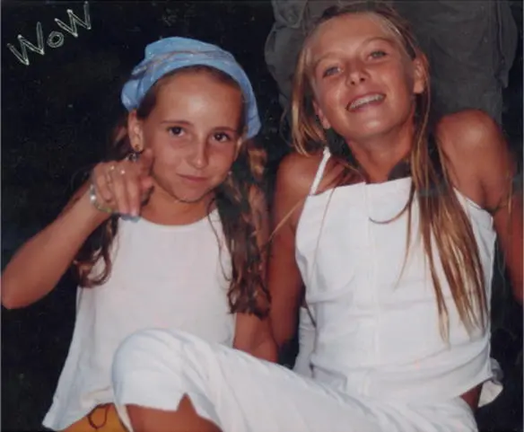 Estelle and me on our favorite trampoline Partners in crime forever and - фото 12