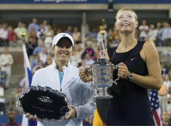 The first time I beat Justine Henin and my only US Open championshipso far - фото 17