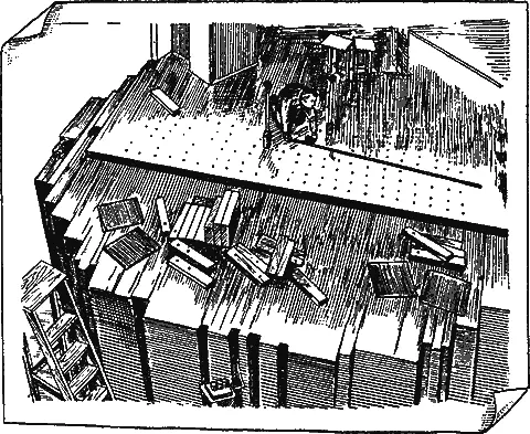 Рис 23Сборка активной зоны первого советского реактора Увеличение размеров - фото 34