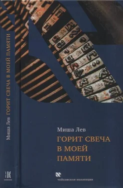 Миша Лев Горит свеча в моей памяти обложка книги