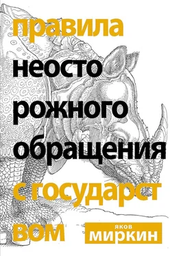 Яков Миркин Правила неосторожного обращения с государством обложка книги