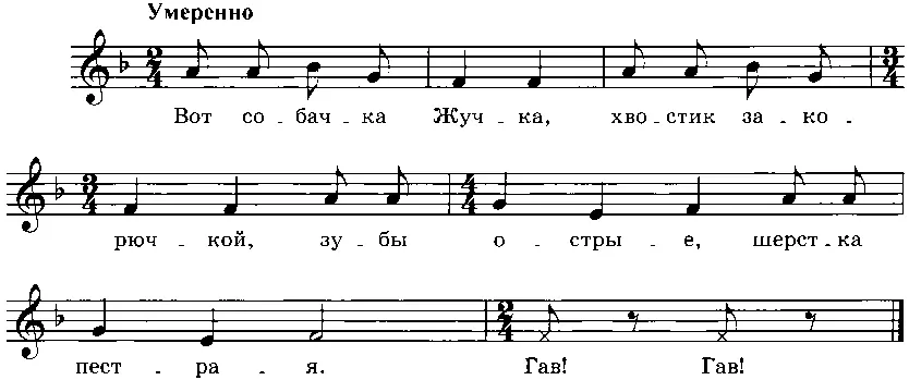 Поговорите о собачке Ваня как зовут собачкуЖучкаЖучке песенка понравилась - фото 185