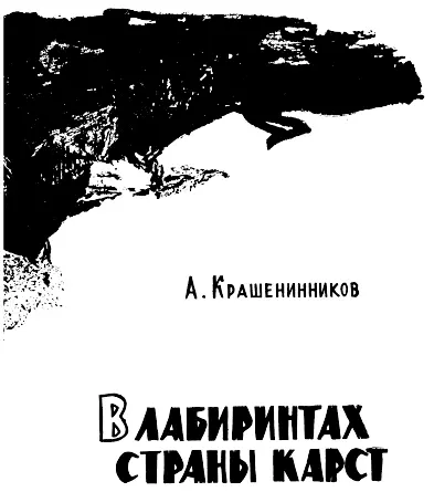 Авенир Крашенинников В лабиринтах страны карст Куда ушли ребята - фото 2