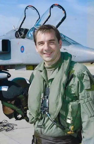 The author after a flight in a Jaguar Royal Air Force Coltishall 2003 - фото 2