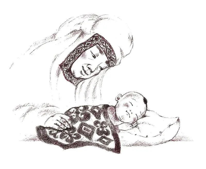 Она пела внуку песни качала его и малыш успокоился Усталая Дина уснула прямо - фото 28