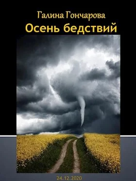 Галина Гончарова Осень бедствий обложка книги