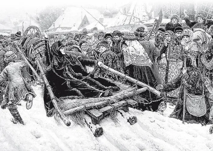 В И Суриков Боярыня Морозова 1887 г Царь Алексей Михайлович был прозван - фото 77
