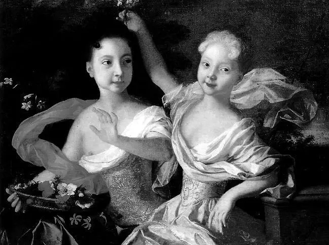 Л Каравак Портрет царевен Анны Петровны и Елизаветы Петровны 1717 г Князь - фото 108