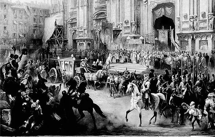 А И Шарлемань Торжественная встреча А В Суворова в Милане 18 апреля 1799 - фото 160