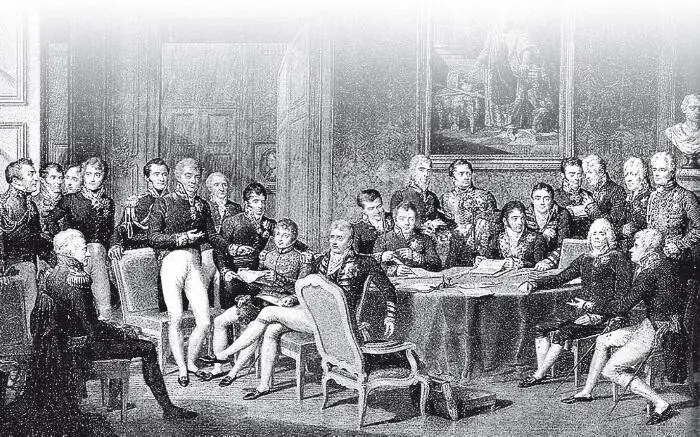 Неизвестный художник Участники Венского конгресса Зарисовка с натуры 1815 г - фото 180