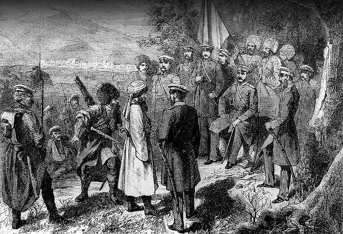 Пленение Шамиля Гравюра Вторая половина XIX в В 1859 г в Дагестане - фото 218