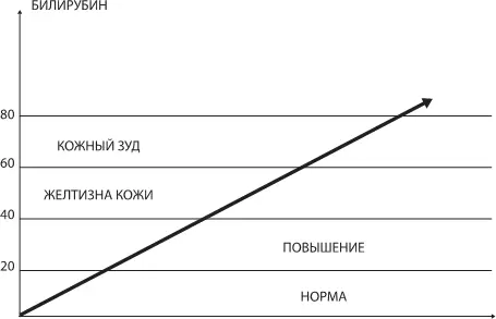 Рис 37 Уровень билирубина и его проявления Поскольку нарушение - фото 55