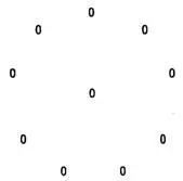 The object of the game was to knock the ten nuts out of the circle in the - фото 1