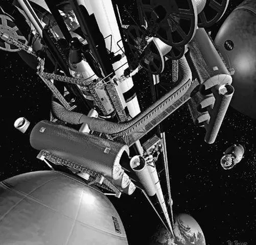 In this illustration by Pat Rawlings for NASA you can see the climber in the - фото 20
