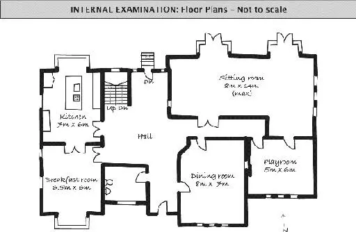 В GROUND FLOOR В SITTING ROOM not to scale FIRE SCENE EXAMINATION - фото 16