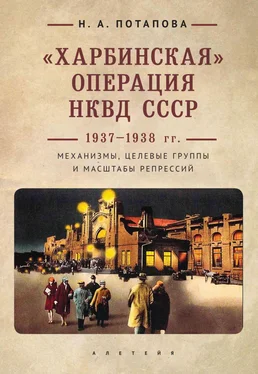 Наталья Потапова «Харбинская» операция НКВД СССР 1937–1938 гг. Механизмы, целевые группы и масштабы репрессий обложка книги