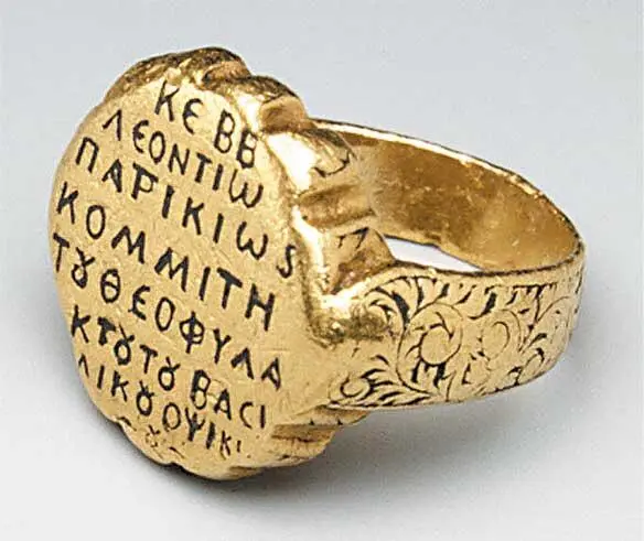 Перстень Леонтия Ок 1000 г Свадебное кольцо VII в Клад из Аттарути - фото 54