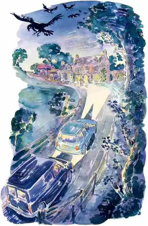 Her headlights were now shining onto the front of the house and her hand was - фото 8