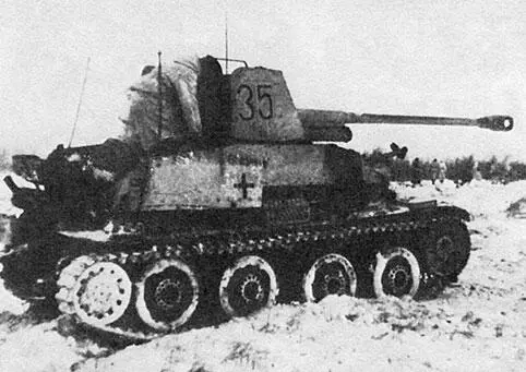 Мардер III легкая противотанковая САУ на шасси чешского танка 38t ведет - фото 68