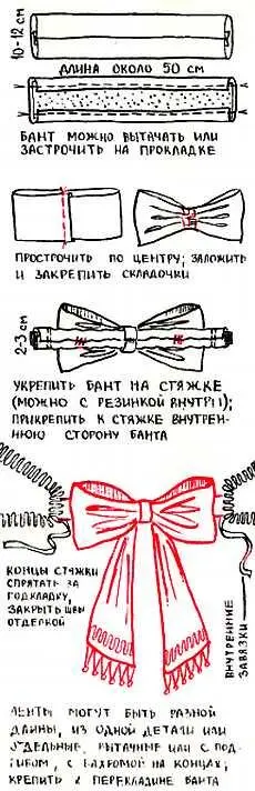Рис 16 Бант Ткань лучше легкая упругая которая способна держать форму без - фото 16