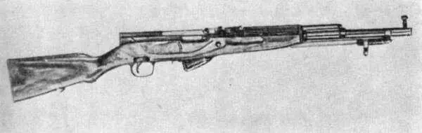 Самозарядный карабин СКС Техническая характеристика Калибр 762 мм Масса - фото 24