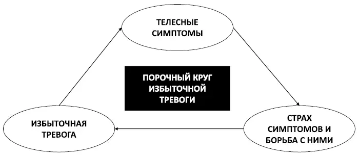 Рис 14 Порочный круг избыточной тревоги Глава 8 Природа вегетососудистой - фото 21