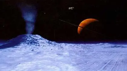 Мощные гейзеры часто пробивают ледяную кору Энцелада Извержение серного - фото 7