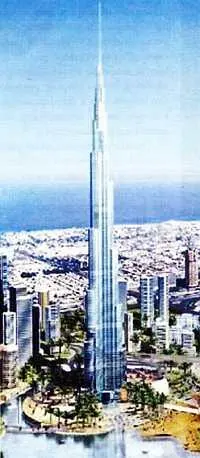 Burj Dubai крупным планом Панорама центра Дубай в 20082009 году Чудеса - фото 4