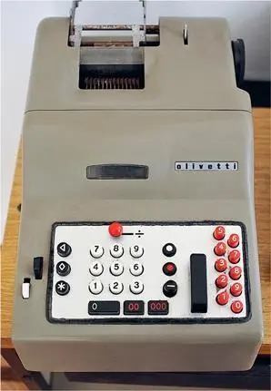 1 Электромеханический калькулятор Olivetti Divisumma 24 произведенный в - фото 343