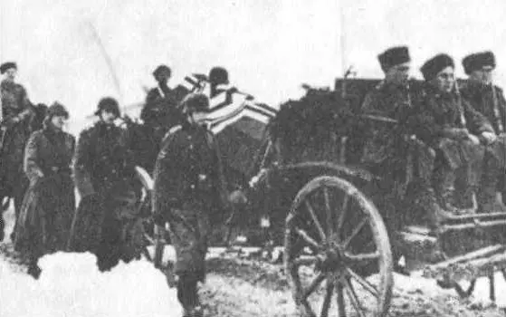 Траурная процессия из казаков 1й казачьей дивизии Хорватия 1944 г - фото 42
