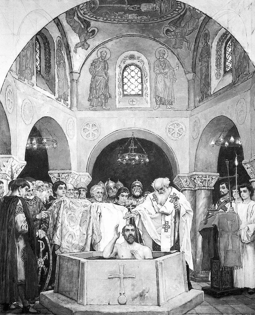 Виктор Васнецов Крещение князя Владимира Эскизы росписи Владимирского собора - фото 18
