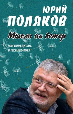 Юрий Поляков Мысли на ветер. Афоризмы, цитаты, записные книжки обложка книги