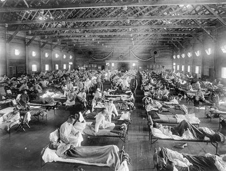 Полевой лазарет во время пандемии 1918 года фото Национальный музей - фото 3